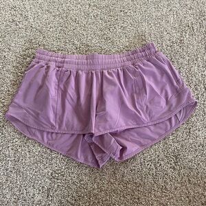 Lululemon Purple Hotty Hot Shorts